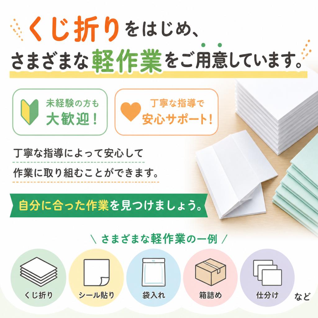 多様な軽作業メニュー